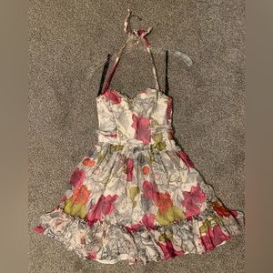 Betsey Johnson Floral Halter Dress